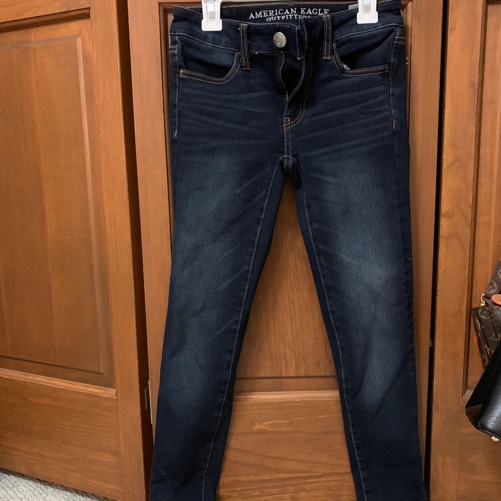 Dark American Eagle skinny jeggings
